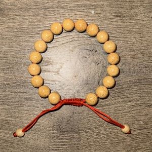 Natural Lotus Seed Mala Japa Beige Tibetan Prayer Bead Buddhist Yoga Bracelet